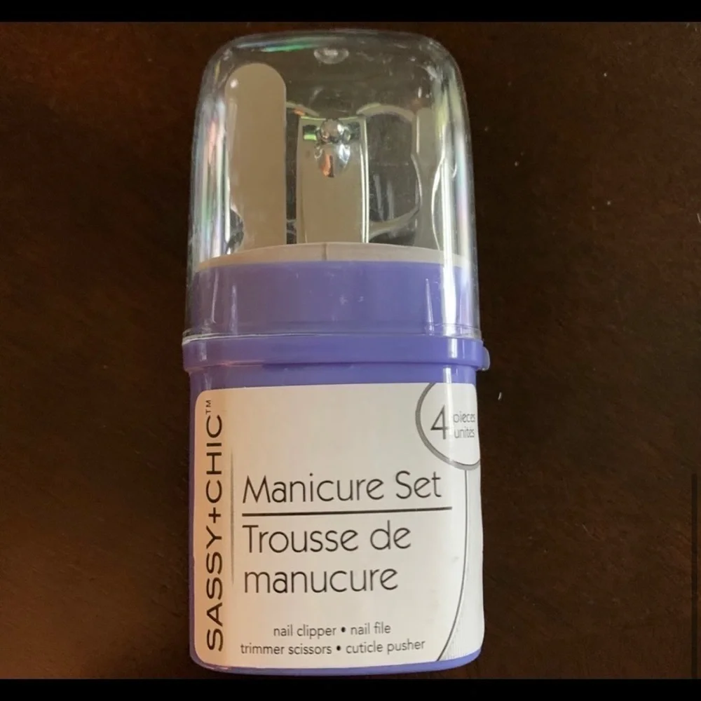 Travel Manicure Sets- 4 piece - 4 Colors Available